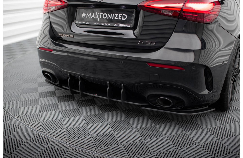 Street Pro Rear Diffuser Mercedes-AMG A35 Hatchback W177 - Black