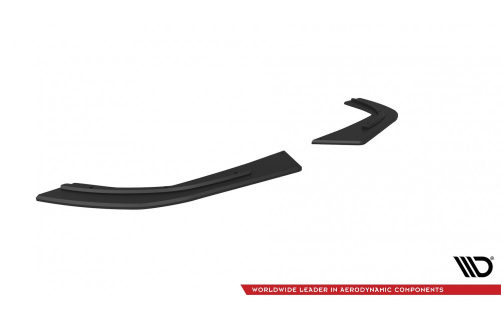 Street Pro Rear Side Splitters Mercedes-AMG A35 Hatchback W177 - Black