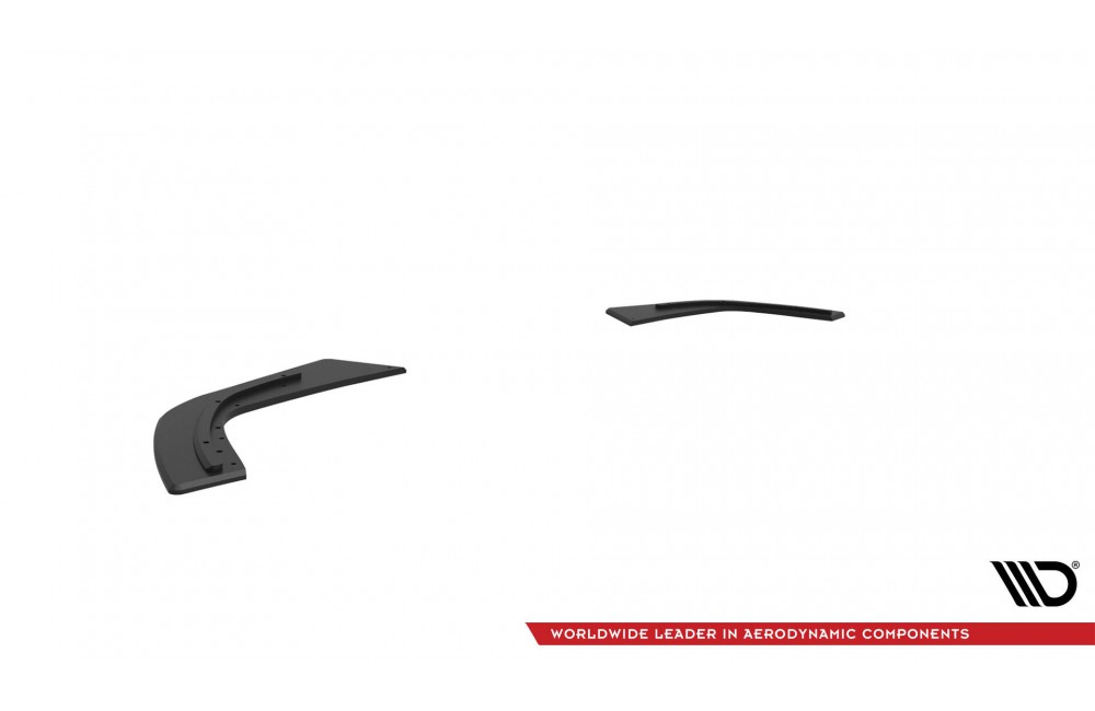 Street Pro Rear Side Splitters Mercedes-AMG A35 Hatchback W177 - Black