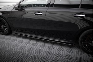 Street Pro Side Skirts Diffusers Mercedes-AMG A35 W177 Facelift - Black Street Pro Side Skirts Diffusers Mercedes-AMG A35 W177 Facelift - Black