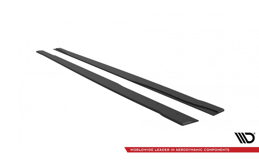 Street Pro Side Skirts Diffusers Mercedes-AMG A35 W177 Facelift - Black Street Pro Side Skirts Diffusers Mercedes-AMG A35 W177 Facelift - Black
