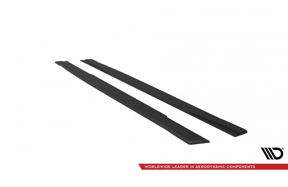 Street Pro Side Skirts Diffusers Mercedes-AMG A35 W177 Facelift - Black Street Pro Side Skirts Diffusers Mercedes-AMG A35 W177 Facelift - Black