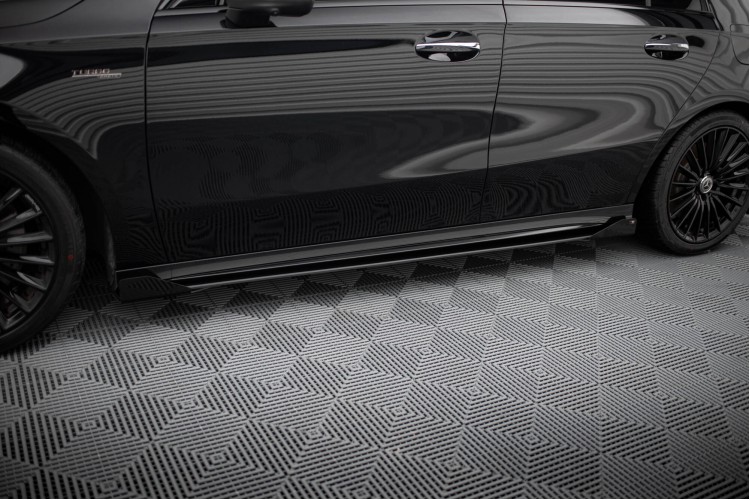 Street Pro Side Skirts Diffusers + Flaps Mercedes-AMG A35 W177 Facelift