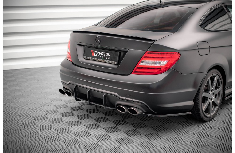 Street Pro Rear Diffuser Mercedes-Benz C Coupe AMG-Line C204 - Black