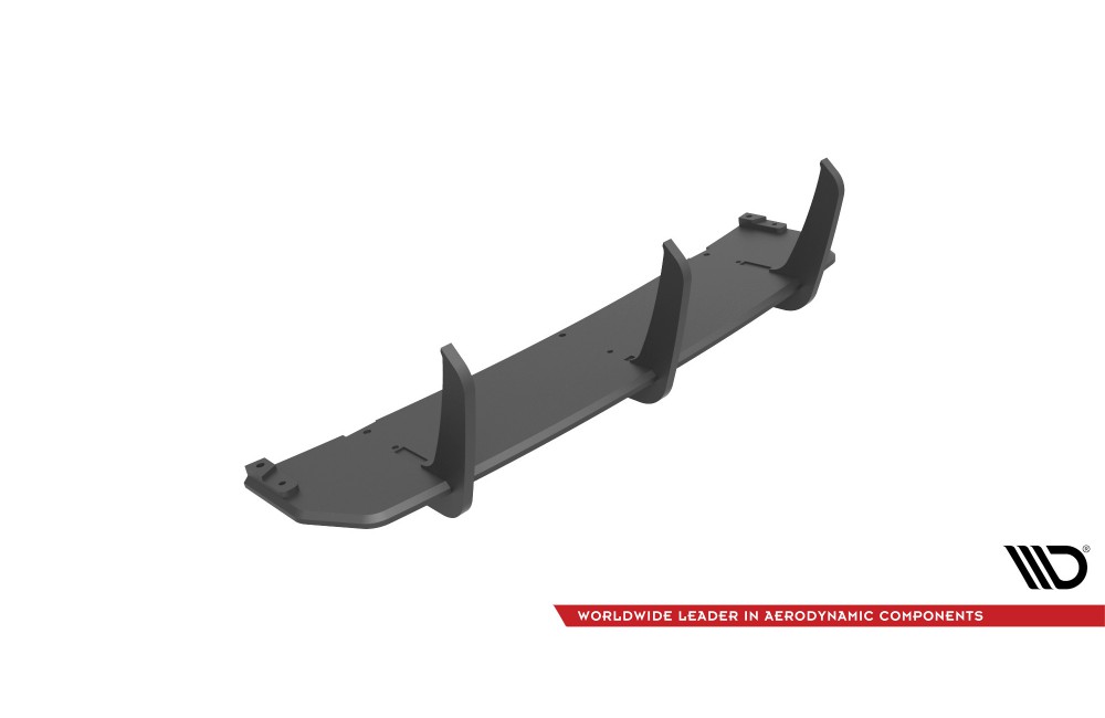 Street Pro Rear Diffuser Mercedes-Benz C Coupe AMG-Line C204 - Black