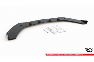 Street Pro Front Splitter + Flaps Mercedes-AMG C43 Coupe C205 - Black + Gloss Flaps