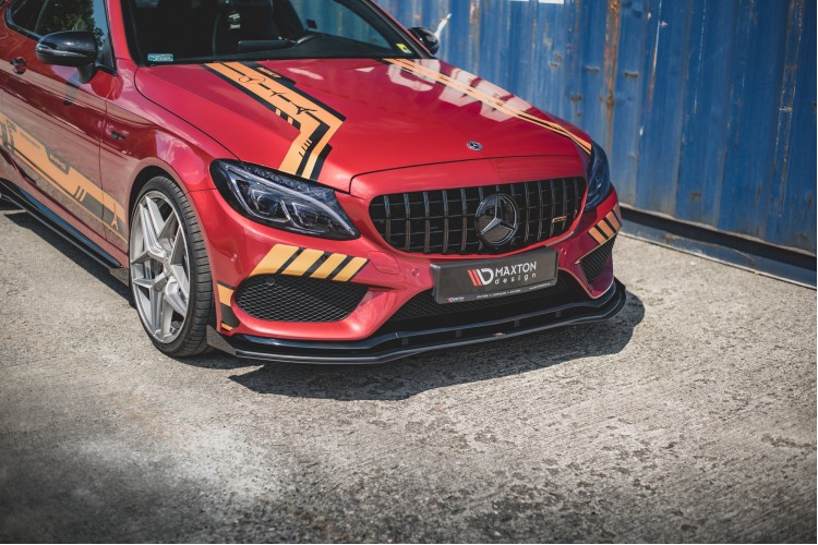 Street Pro Front Splitter + Flaps Mercedes-AMG C43 ⁄ AMG-Line Coupe C205