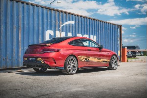Street Pro Rear Diffuser Mercedes-AMG C43 Coupe C205 - Black
