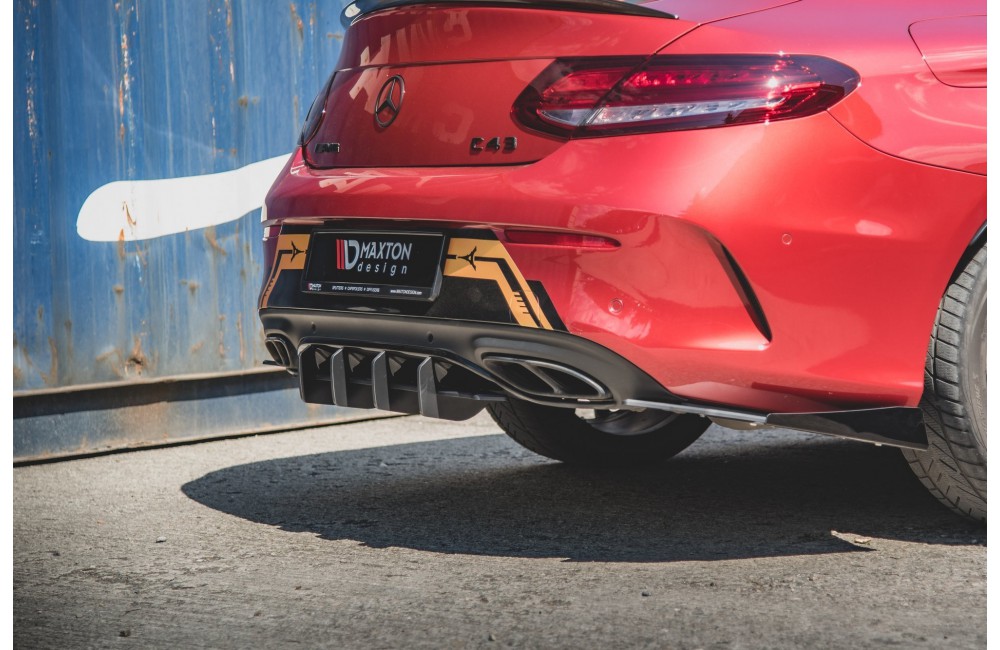 Street Pro Rear Diffuser Mercedes-AMG C43 Coupe C205 - Black