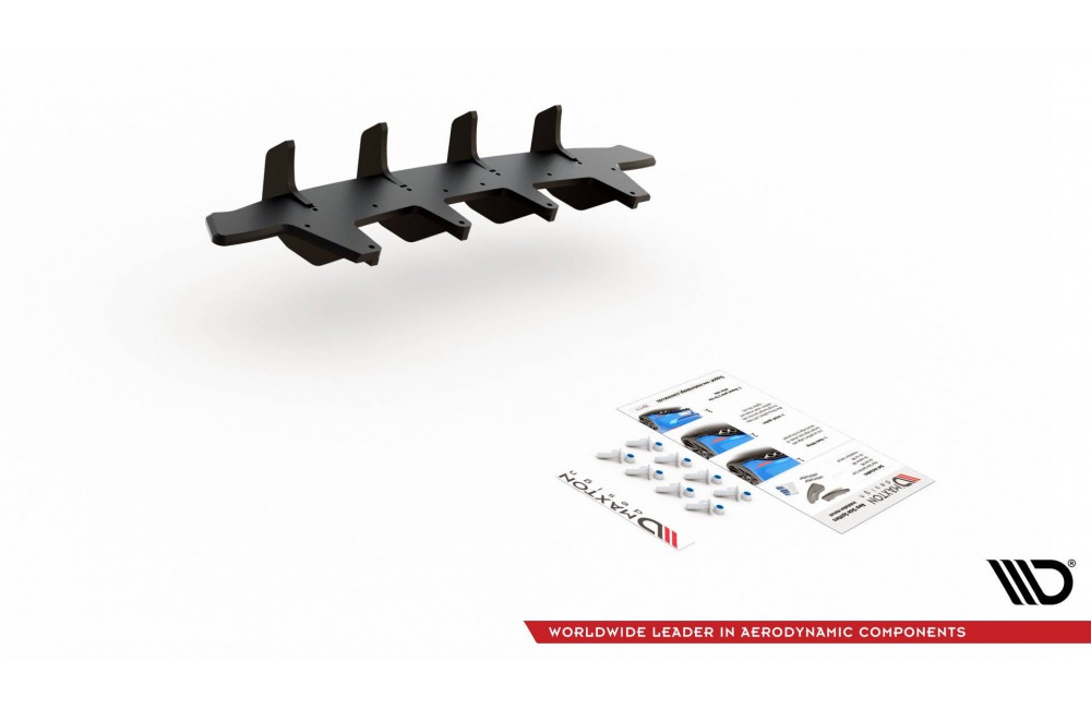 Street Pro Rear Diffuser Mercedes-AMG C43 Coupe C205 - Black