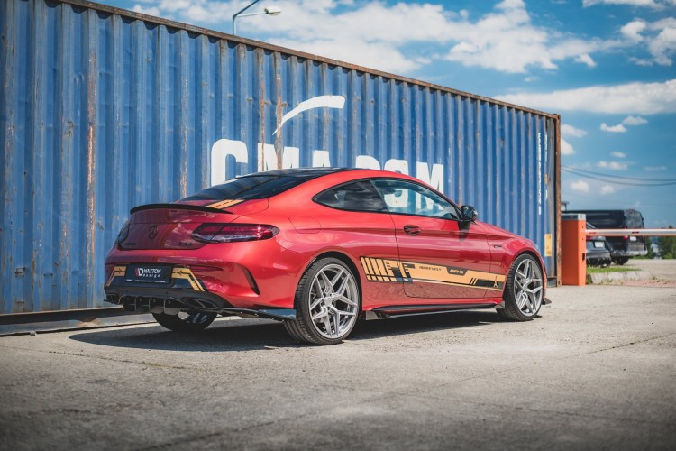 Street Pro Πίσω Πλευρικοί Splitters + Flaps Mercedes-AMG C43 Coupe C205