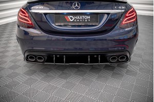 Street Pro Rear Diffuser Mercedes-AMG C 43 Sedan W205 Facelift - Black