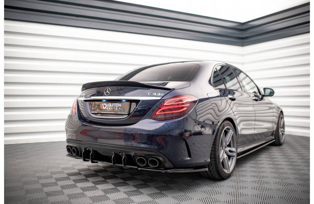 Street Pro Rear Diffuser Mercedes-AMG C 43 Sedan W205 Facelift - Black