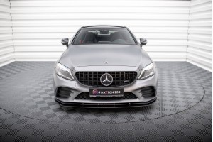 Street Pro Front Splitter Mercedes-AMG C43 Coupe / Cabrio C205  Facelift / A205 Facelift - Black
