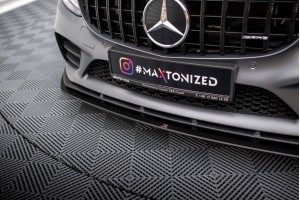 Street Pro Front Splitter Mercedes-AMG C43 Coupe / Cabrio C205  Facelift / A205 Facelift - Black