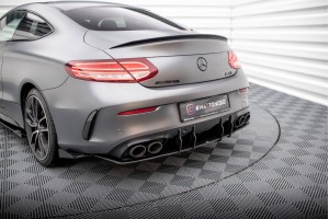 Street Pro Rear Diffuser Mercedes-AMG C43 Coupe / Cabrio C205  Facelift / A205 Facelift - Black