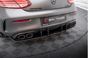 Street Pro Rear Diffuser Mercedes-AMG C43 Coupe / Cabrio C205  Facelift / A205 Facelift - Black