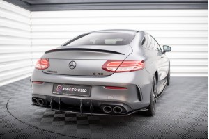Street Pro Rear Diffuser Mercedes-AMG C43 Coupe / Cabrio C205  Facelift / A205 Facelift - Black