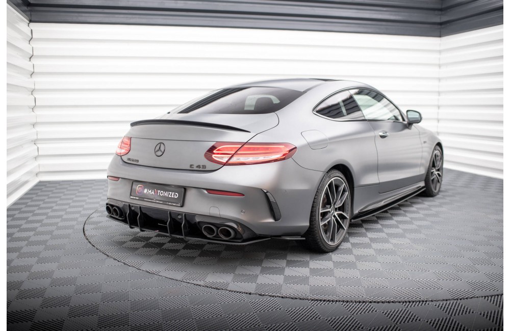 Street Pro Rear Side Splitters Mercedes-AMG C43 Coupe / Cabrio C205 Facelift / A205 Facelift - Black Street Pro Rear Side Splitters Mercedes-AMG C43 Coupe / Cabrio C205 Facelift / A205 Facelift - Black