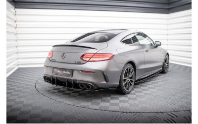 Street Pro Rear Side Splitters Mercedes-AMG C43 Coupe / Cabrio C205  Facelift / A205 Facelift - Black