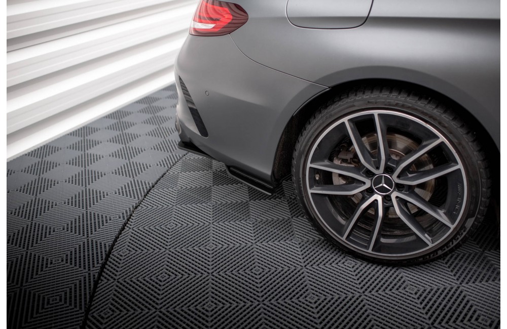 Street Pro Rear Side Splitters Mercedes-AMG C43 Coupe / Cabrio C205 Facelift / A205 Facelift - Black Street Pro Rear Side Splitters Mercedes-AMG C43 Coupe / Cabrio C205 Facelift / A205 Facelift - Black