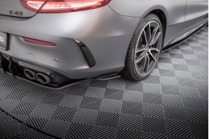 Street Pro Rear Side Splitters Mercedes-AMG C43 Coupe / Cabrio C205 Facelift / A205 Facelift - Black Street Pro Rear Side Splitters Mercedes-AMG C43 Coupe / Cabrio C205 Facelift / A205 Facelift - Black