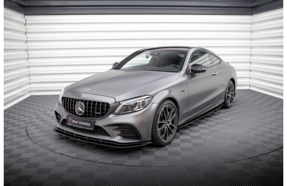 Street Pro Side Skirts Diffusers Mercedes-AMG C43 Coupe / Cabrio C205 Facelift / A205 Facelift - Black Street Pro Side Skirts Diffusers Mercedes-AMG C43 Coupe / Cabrio C205 Facelift / A205 Facelift - Black