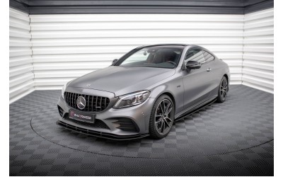 Street Pro Side Skirts Diffusers Mercedes-AMG C43 Coupe / Cabrio C205  Facelift / A205 Facelift - Black