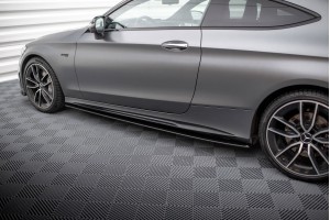 Street Pro Side Skirts Diffusers Mercedes-AMG C43 Coupe / Cabrio C205 Facelift / A205 Facelift - Black Street Pro Side Skirts Diffusers Mercedes-AMG C43 Coupe / Cabrio C205 Facelift / A205 Facelift - Black