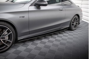 Street Pro Side Skirts Diffusers Mercedes-AMG C43 Coupe / Cabrio C205 Facelift / A205 Facelift - Black Street Pro Side Skirts Diffusers Mercedes-AMG C43 Coupe / Cabrio C205 Facelift / A205 Facelift - Black