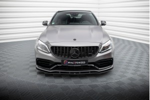 Street Pro Front Splitter Mercedes-AMG C63 Sedan / Estate W205 Facelift - Black