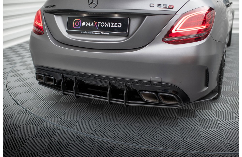 Street Pro Rear Diffuser Mercedes-AMG C63 Sedan / Estate W205 Facelift - Black