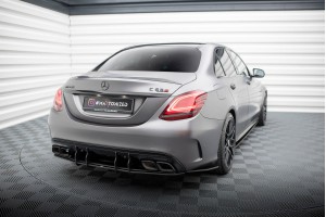 Street Pro Rear Diffuser Mercedes-AMG C63 Sedan / Estate W205 Facelift - Black