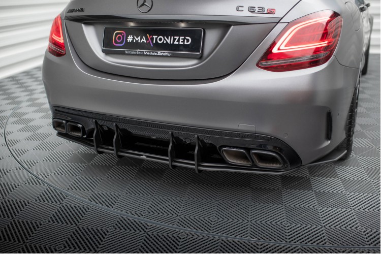 Street Pro Πίσω diffuser Mercedes-AMG C63 Sedan / Estate W205 Facelift