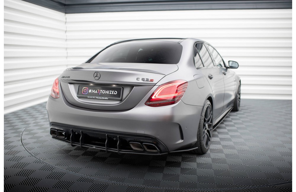 Street Pro Rear Side Splitters Mercedes-AMG C63 Sedan / Estate W205 Facelift - Black Street Pro Rear Side Splitters Mercedes-AMG C63 Sedan / Estate W205 Facelift - Black