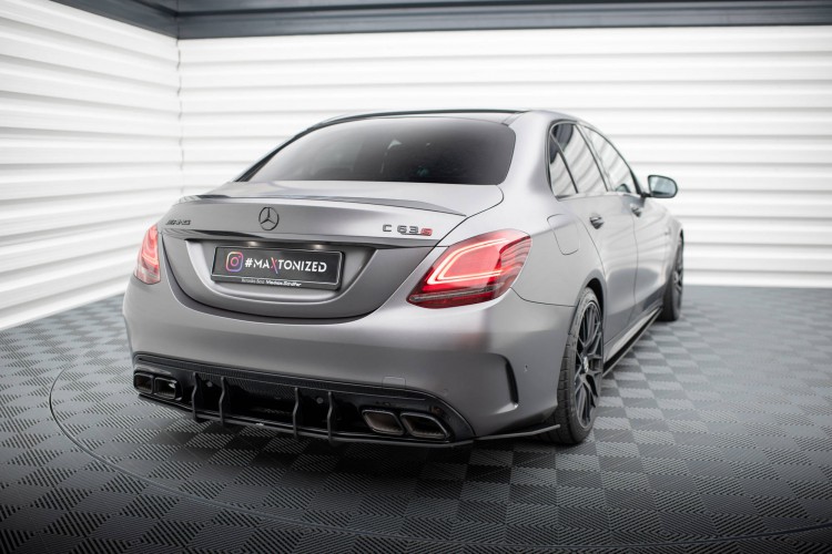 Street Pro Πίσω πλαϊνά splitter Mercedes-AMG C63 Sedan / Estate W205 Facelift