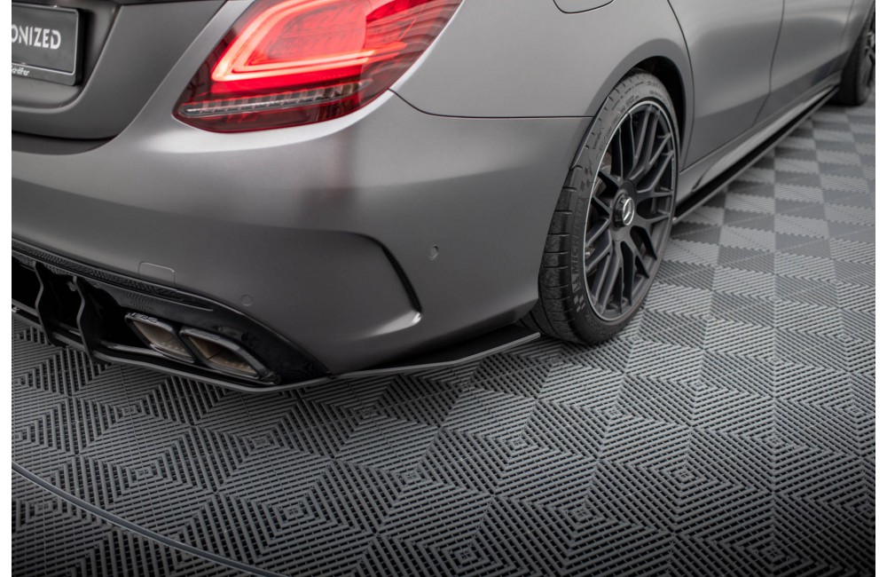Street Pro Rear Side Splitters Mercedes-AMG C63 Sedan / Estate W205 Facelift - Black Street Pro Rear Side Splitters Mercedes-AMG C63 Sedan / Estate W205 Facelift - Black