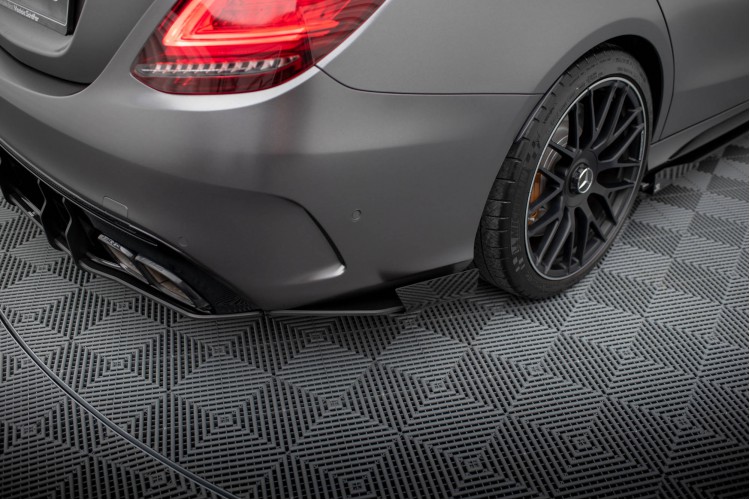 Street Pro Πίσω πλαϊνά splitter + Flaps Mercedes-AMG C63 Sedan / Estate W205 Facelift