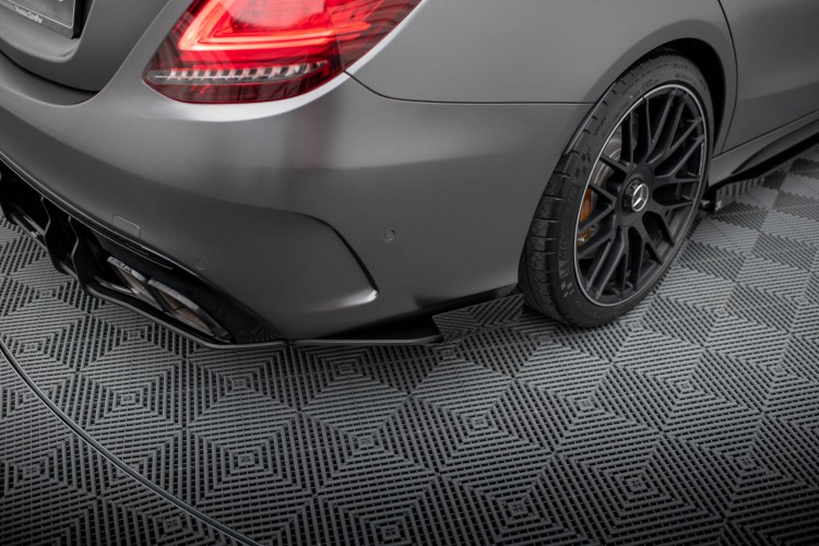 Street Pro Πίσω πλαϊνά splitter + Flaps Mercedes-AMG C63 Sedan / Estate W205 Facelift