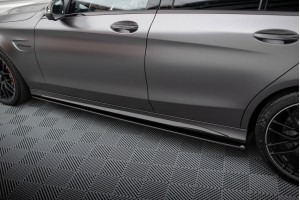 Street Pro Side Skirts Diffusers Mercedes-AMG C63 Sedan / Estate W205 Facelift - Black Street Pro Side Skirts Diffusers Mercedes-AMG C63 Sedan / Estate W205 Facelift - Black