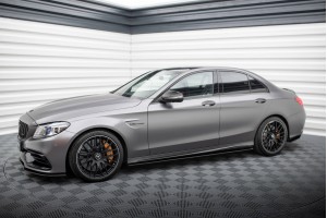 Street Pro Side Skirts Diffusers Mercedes-AMG C63 Sedan / Estate W205 Facelift - Black Street Pro Side Skirts Diffusers Mercedes-AMG C63 Sedan / Estate W205 Facelift - Black