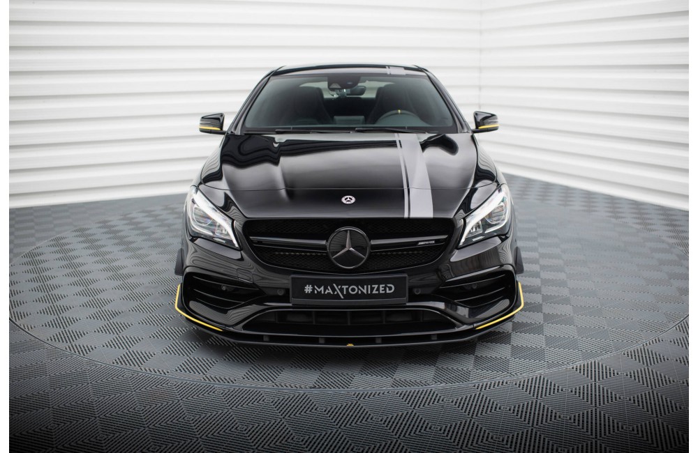 Street Pro Front Splitter Mercedes-AMG CLA 45 Aero C117 Facelift - Black