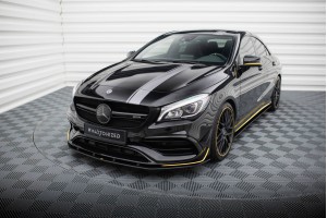 Street Pro Front Splitter Mercedes-AMG CLA 45 Aero C117 Facelift - Black