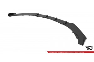 Street Pro Front Splitter + Flaps Mercedes-AMG CLA 45 Aero C117 Facelift - Black + Gloss Flaps