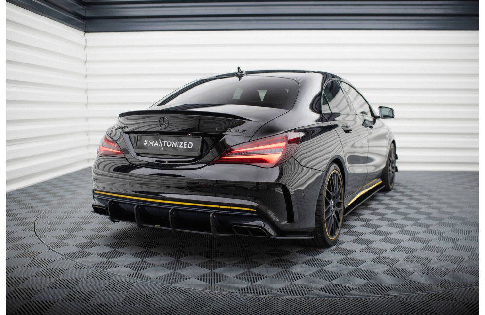 Street Pro Rear Side Splitters Mercedes-AMG CLA 45 C117 Facelift - Black Street Pro Rear Side Splitters Mercedes-AMG CLA 45 C117 Facelift - Black