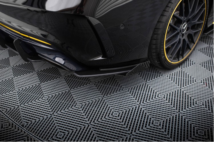 Street Pro Πίσω Πλευρικοί Splitters + Flaps Mercedes-AMG CLA 45 C117 Facelift