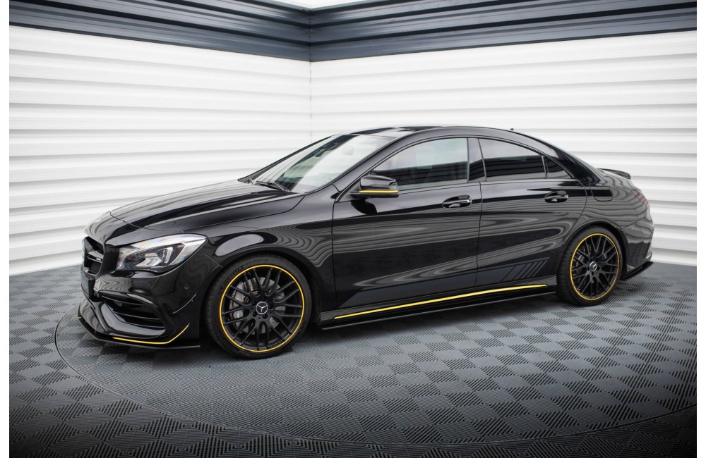 Street Pro Side Skirts Diffusers Mercedes-AMG CLA 45 C117 Facelift - Black Street Pro Side Skirts Diffusers Mercedes-AMG CLA 45 C117 Facelift - Black