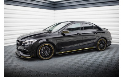 Street Pro Side Skirts Diffusers Mercedes-AMG CLA 45 C117 Facelift - Black