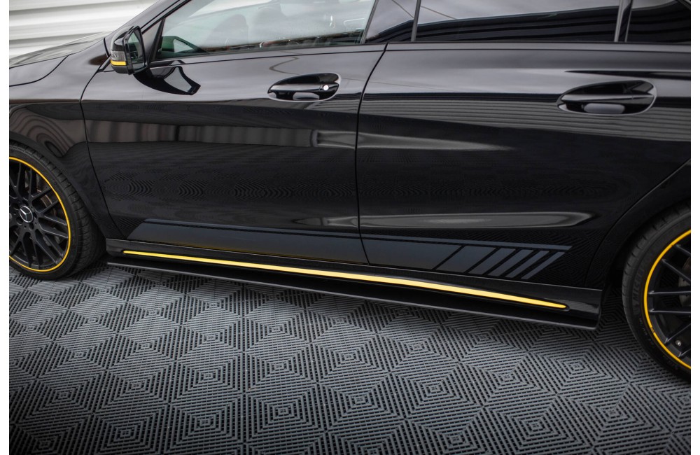 Street Pro Side Skirts Diffusers Mercedes-AMG CLA 45 C117 Facelift - Black Street Pro Side Skirts Diffusers Mercedes-AMG CLA 45 C117 Facelift - Black