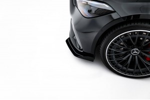 Street Pro Front Splitter + Flaps Mercedes-AMG CLE 53 C236 - Black + Gloss Flaps